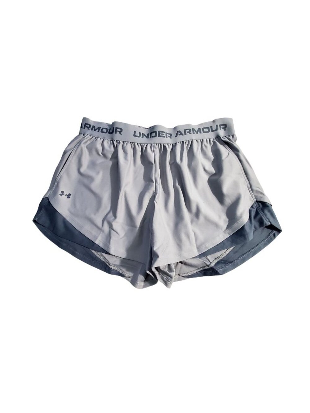 Under Armour Womens Tech Play Up Shorts Size 1X Gray Lightweight Relaxed fit
